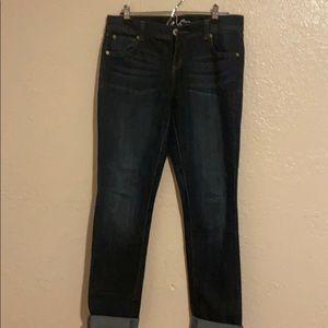 Skinny Leg Regular Fit Denim worn once